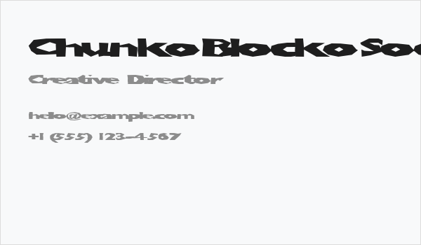 ChunkoBlockoSoopaDark Business Card