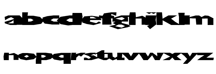 ChunkoBlockoSoopaDark Font LOWERCASE