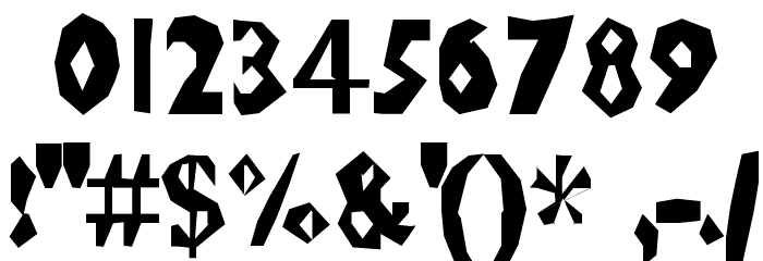 ChunkoBlockoThinner Font OTHER CHARS