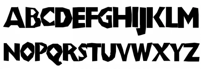 ChunkoBlockoThinner 字体 大写