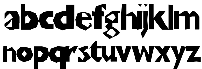 ChunkoBlockoThinner Font LOWERCASE