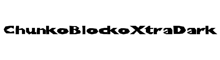ChunkoBlockoXtraDark  Frei Schriftart Herunterladen
