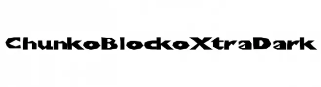 ChunkoBlockoXtraDark  Frei Schriftart Herunterladen