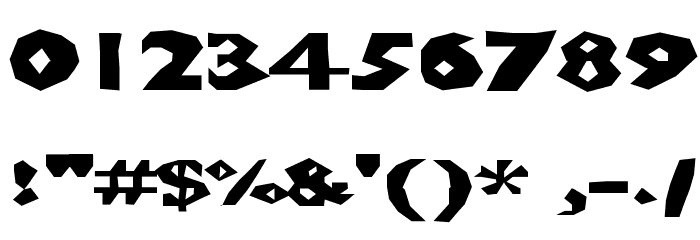 ChunkoBlockoXtraDark Font OTHER CHARS
