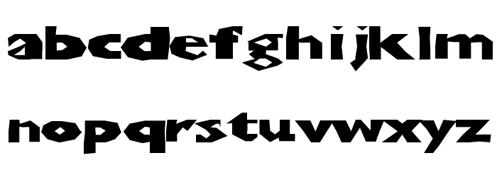 ChunkoBlockoXtraDark Font LOWERCASE