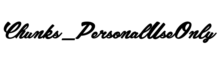 Chunks_PersonalUseOnly  Fuentes Gratis Descargar