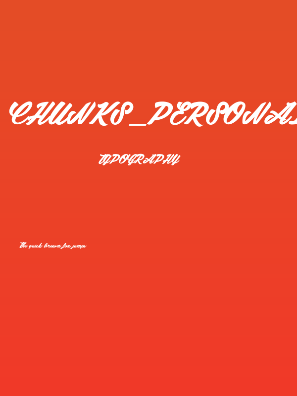 Chunks_PersonalUseOnly Poster