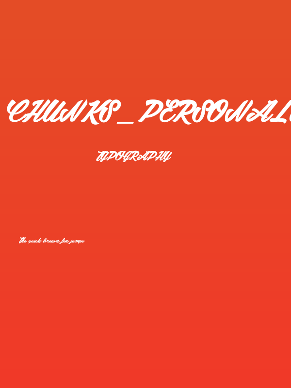 Chunks_PersonalUseOnly Poster