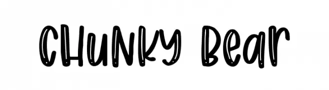 Chunky Bear  Fuentes Gratis Descargar