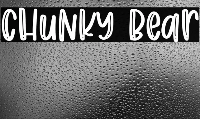 Chunky Bear Caratteri examples