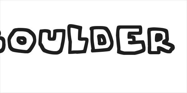 Chunky Boulder Outlines Logo