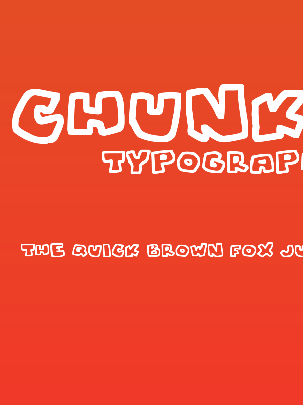Chunky Boulder Outlines Poster
