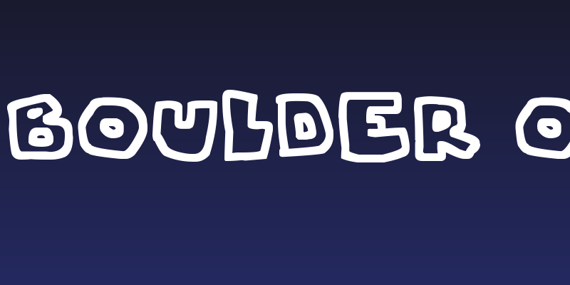 Chunky Boulder Outlines Social Header