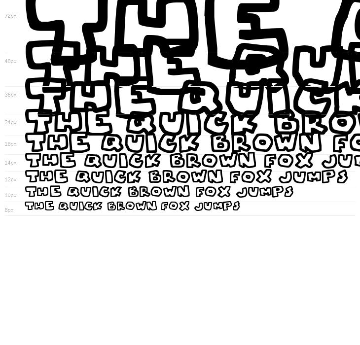 Chunky Boulder Outlines Waterfall