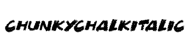 Chunky Chalk Italic  フリーフォントのダウンロード