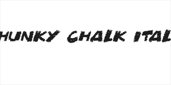 Chunky Chalk Italic Logo