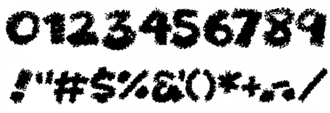 Chunky Chalk Font OTHER CHARS