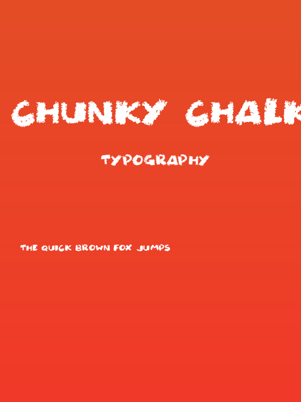 Chunky Chalk Poster
