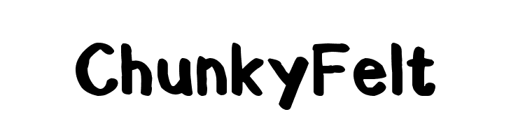 Chunky Felt  नि: शुल्क फ़ॉन्ट्स डाउनलोड