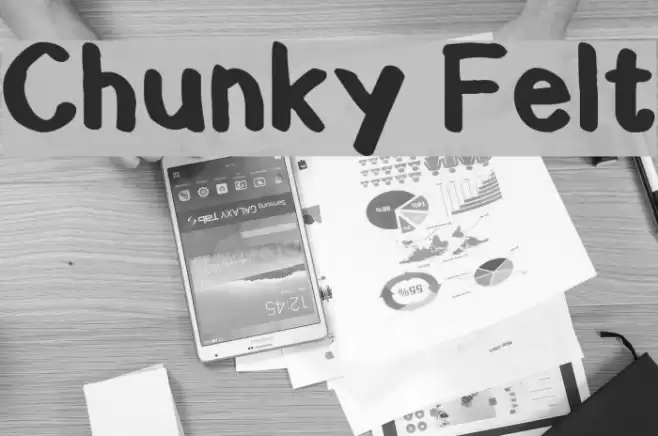 Chunky Felt Font examples