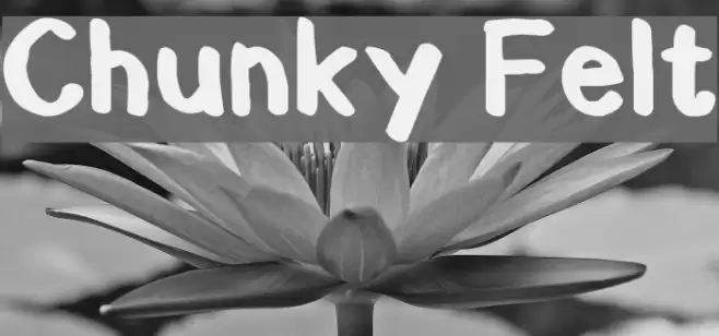 Chunky Felt Font examples
