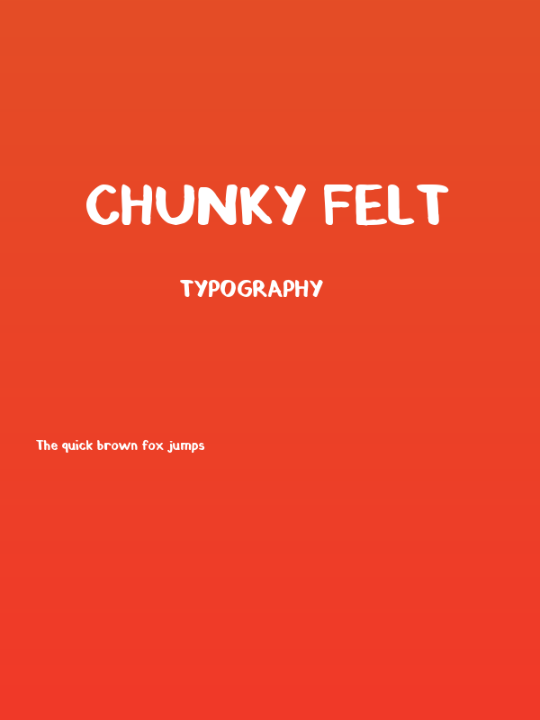 Chunky Felt Poster