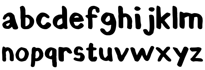 Chunky Felt Font LOWERCASE