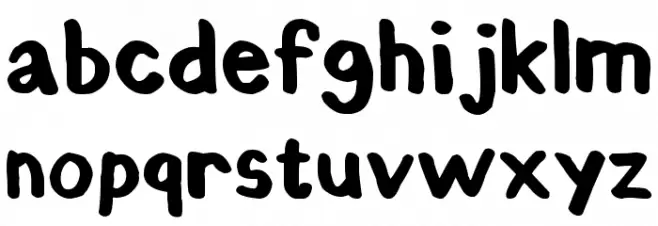 Chunky Felt Font LOWERCASE