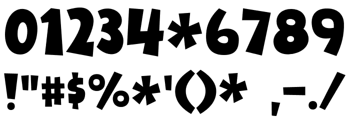 Chunky Fries DEMO Regular Font OTHER CHARS