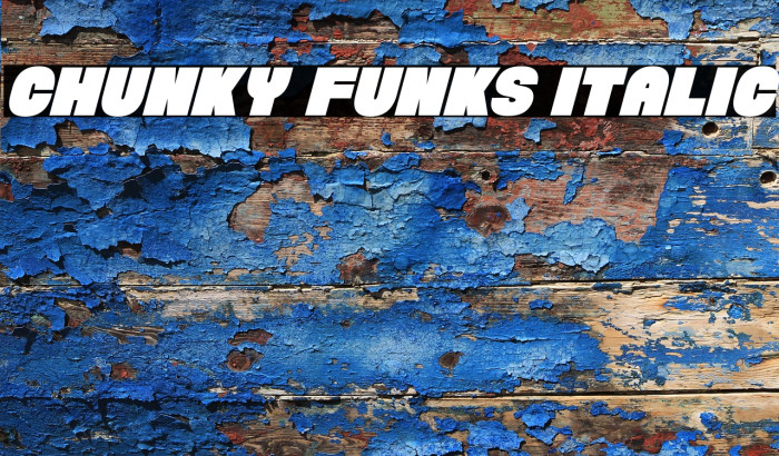 Chunky Funks Italic Example 3