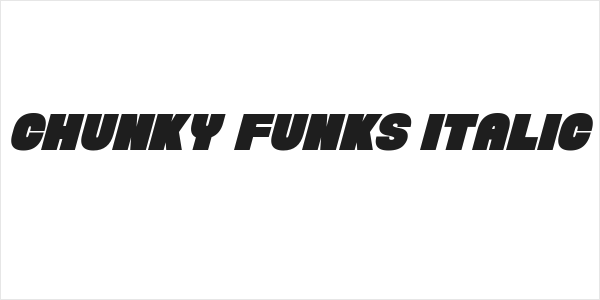 Chunky Funks Italic Logo