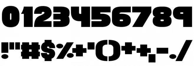 Chunky Funks Font OTHER CHARS