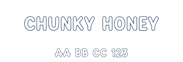 Chunky Honey Font Preview