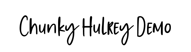 Chunky Hulrey Demo  नि: शुल्क फ़ॉन्ट्स डाउनलोड