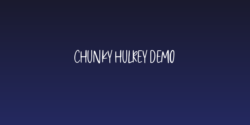 Chunky Hulrey Demo Social Header