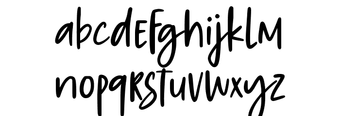 Chunky Hulrey Demo Font LOWERCASE