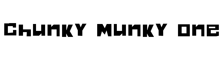 Chunky Munky One Font