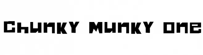 Chunky Munky One  font caratteri gratis