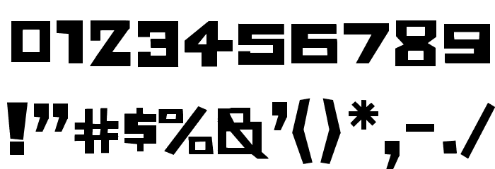 Chunky Munky One Font OTHER CHARS