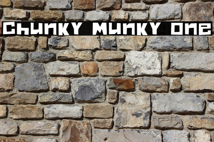 Chunky Munky One Font examples