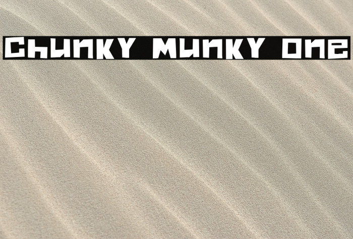 Chunky Munky One Font examples