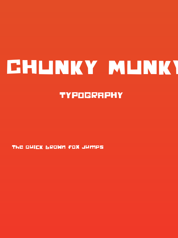 Chunky Munky One Poster