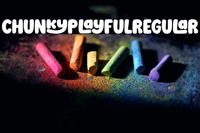 Chunky Playful Regular Example 2