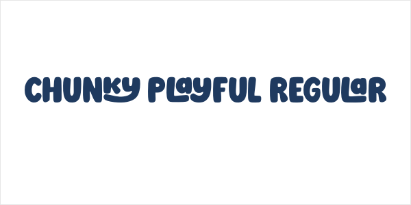 Chunky Playful Regular Logo