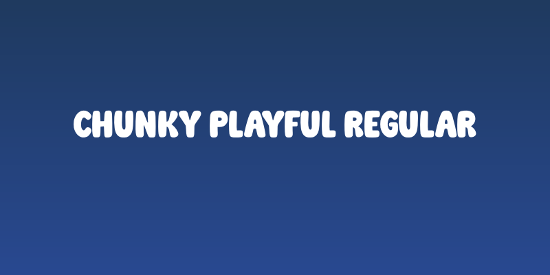 Chunky Playful Regular Social Header