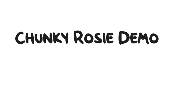 Chunky Rosie Demo Logo