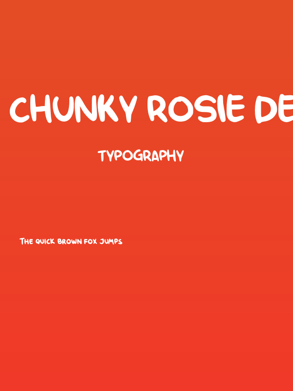Chunky Rosie Demo Poster