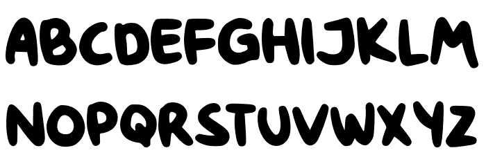 Chunky Rosie Demo Font LOWERCASE