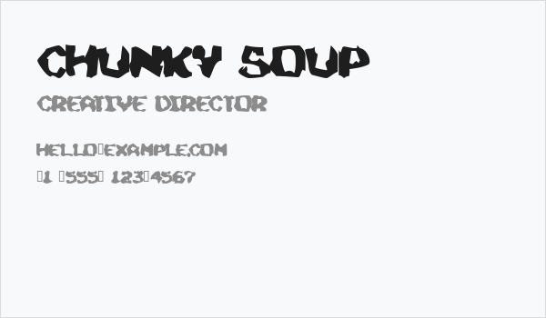 Chunky Soup Business Card