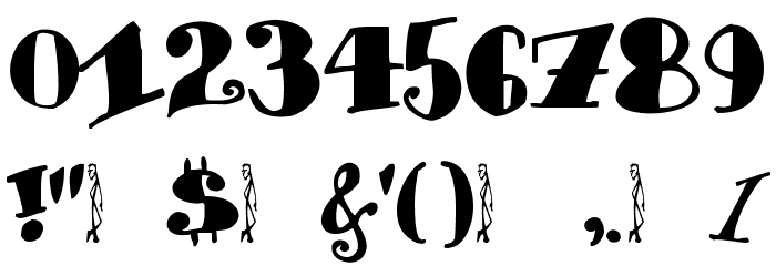 Chunky-Times Font OTHER CHARS